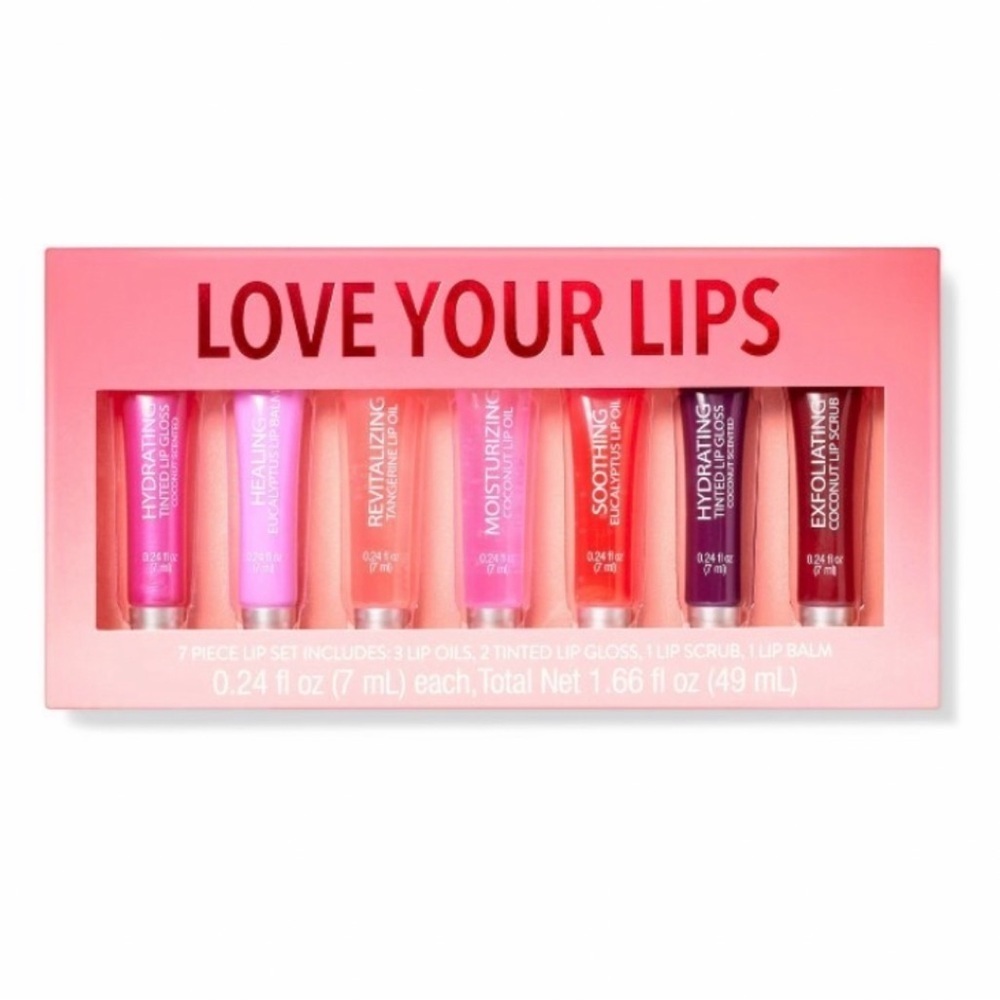 SELF LOVE RITUALS LOVE YOUR JUICY TUBE LIPGLOSS 7 PIECE SET (NEW WITH TAGS)